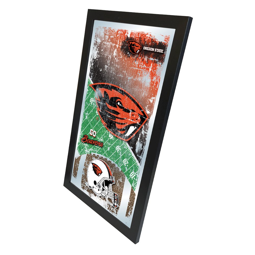 Oregon State 15" x 26" Football Mirror. Picture 2