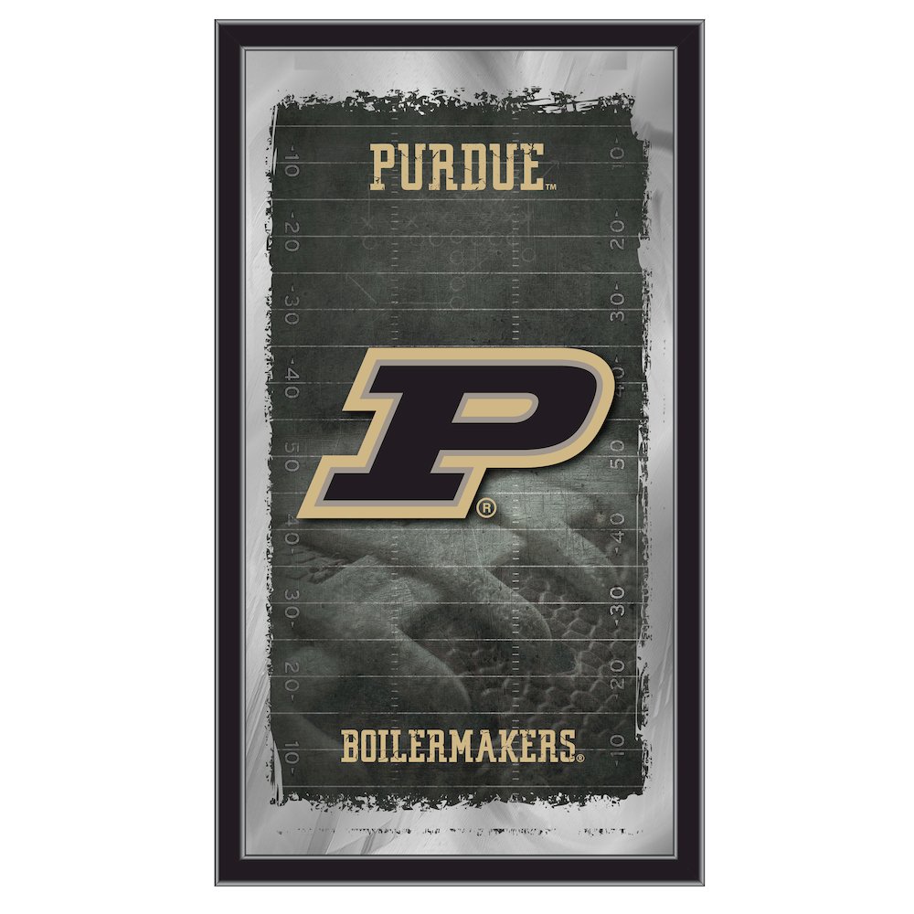 Purdue 15" x 26" Football Mirror. Picture 1