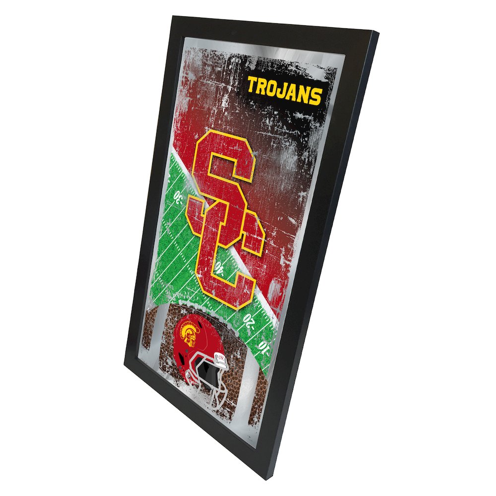 USC Trojans 15" x 26" Football Mirror. Picture 2