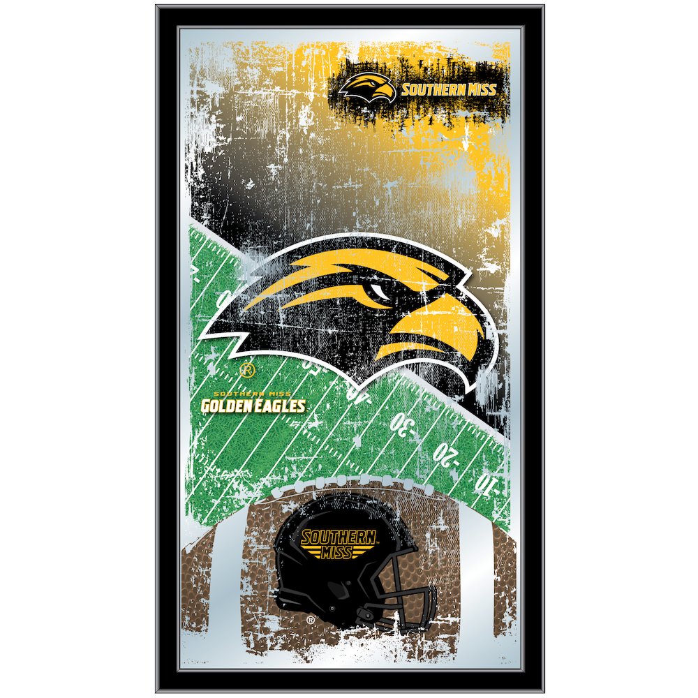 Southern Miss 15" x 26" Football Mirror. Picture 1