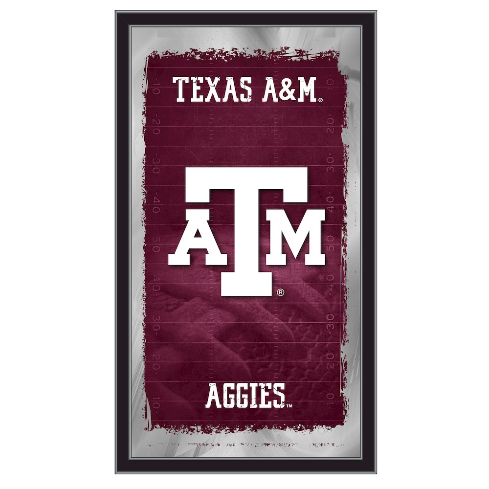 Texas A&M 15" x 26" Football Mirror. Picture 1