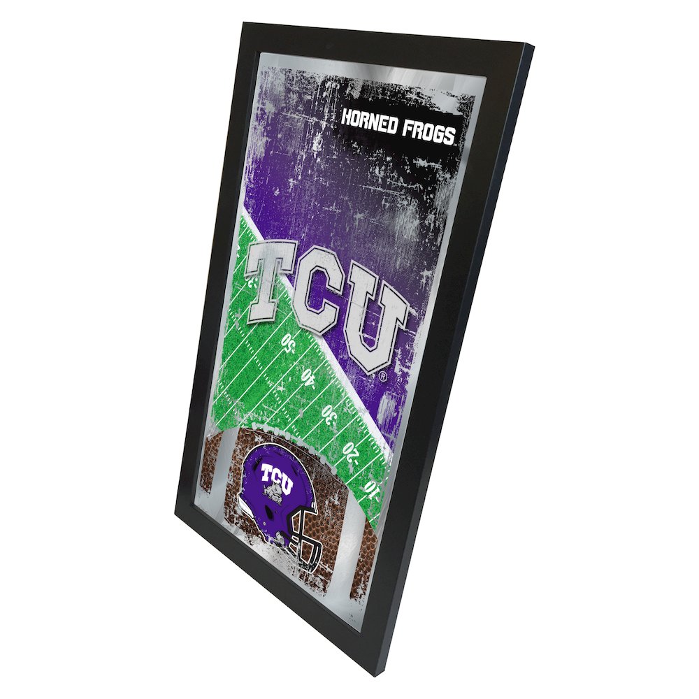 TCU 15" x 26" Football Mirror. Picture 2