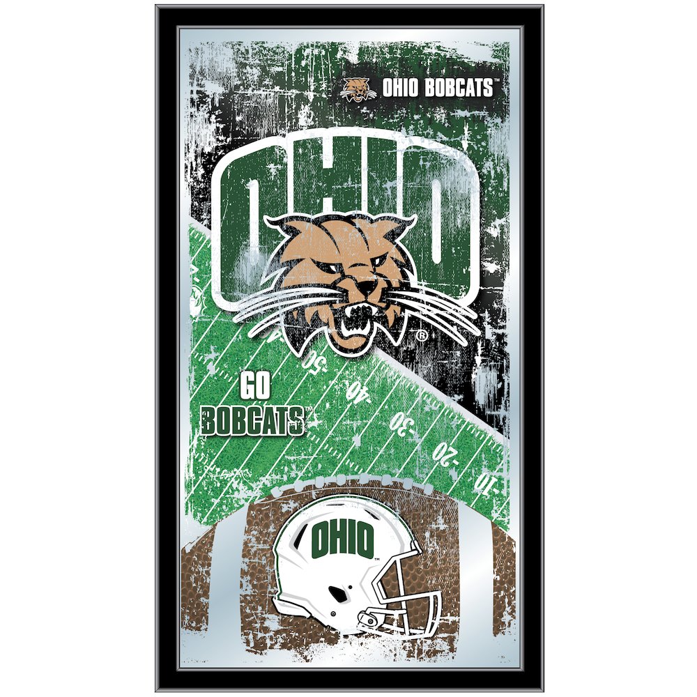 Ohio University 15" x 26" Football Mirror. Picture 1