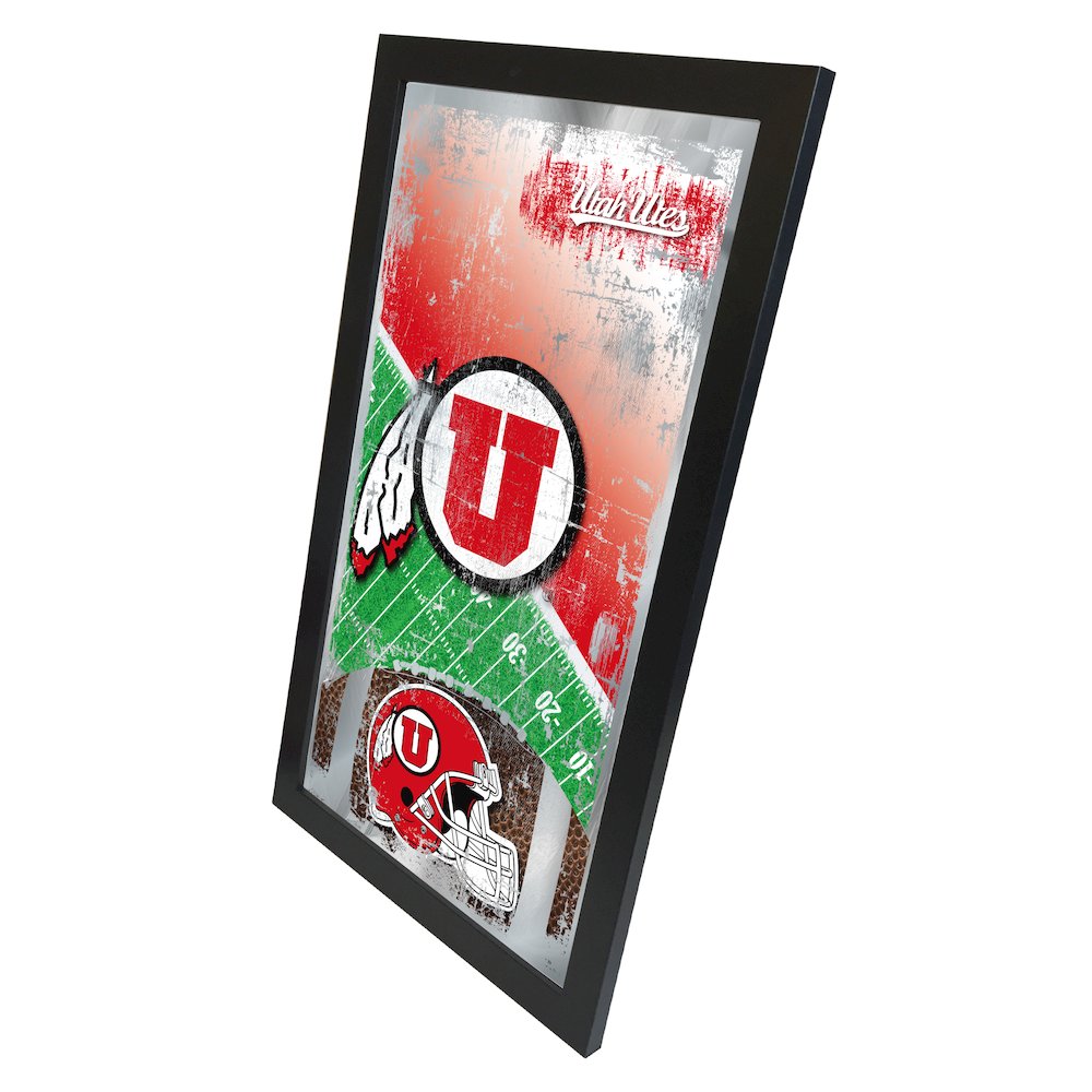 Utah 15" x 26" Football Mirror. Picture 2