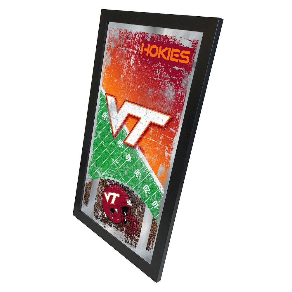 Virginia Tech 15" x 26" Football Mirror. Picture 2