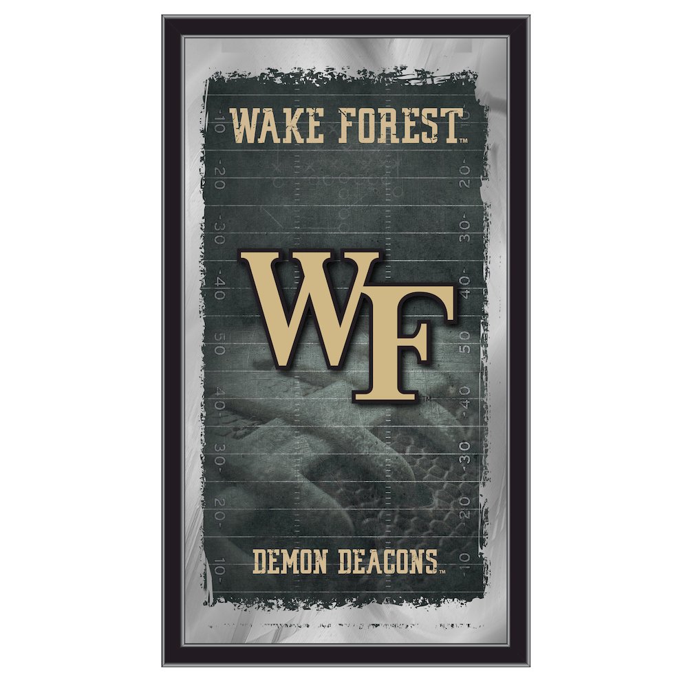 Wake Forest 15" x 26" Football Mirror. Picture 1