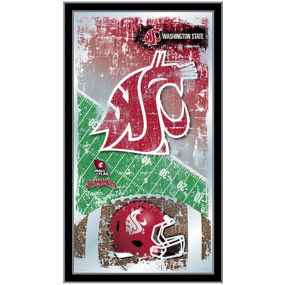 Washington State 15" x 26" Football Mirror. Picture 1