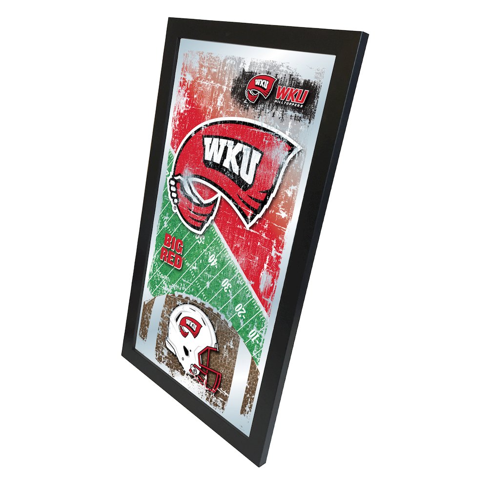 Western Kentucky 15" x 26" Football Mirror. Picture 2