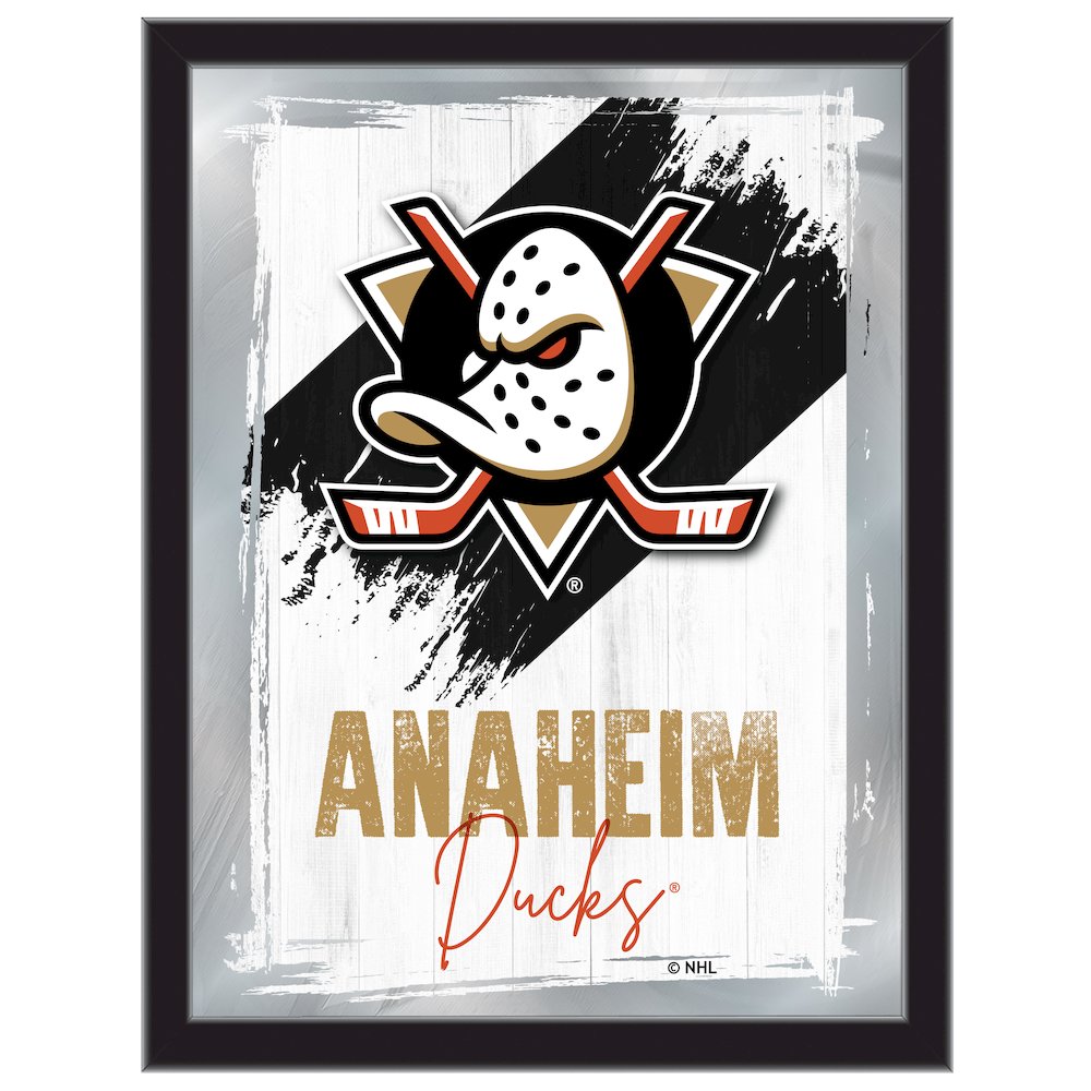 Anaheim Ducks 17"x22" Logo Wall Mirror. Picture 1