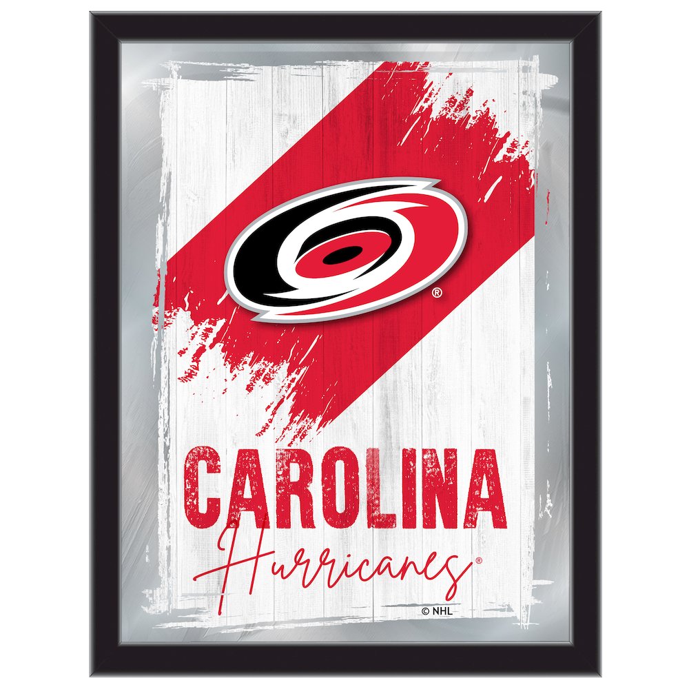 Carolina Hurricanes 17"x22" Logo Wall Mirror. Picture 1