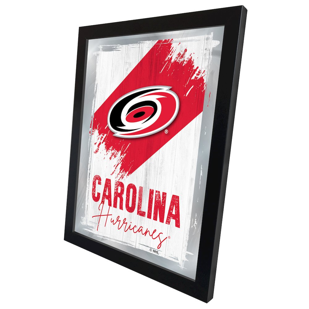 Carolina Hurricanes 17"x22" Logo Wall Mirror. Picture 2
