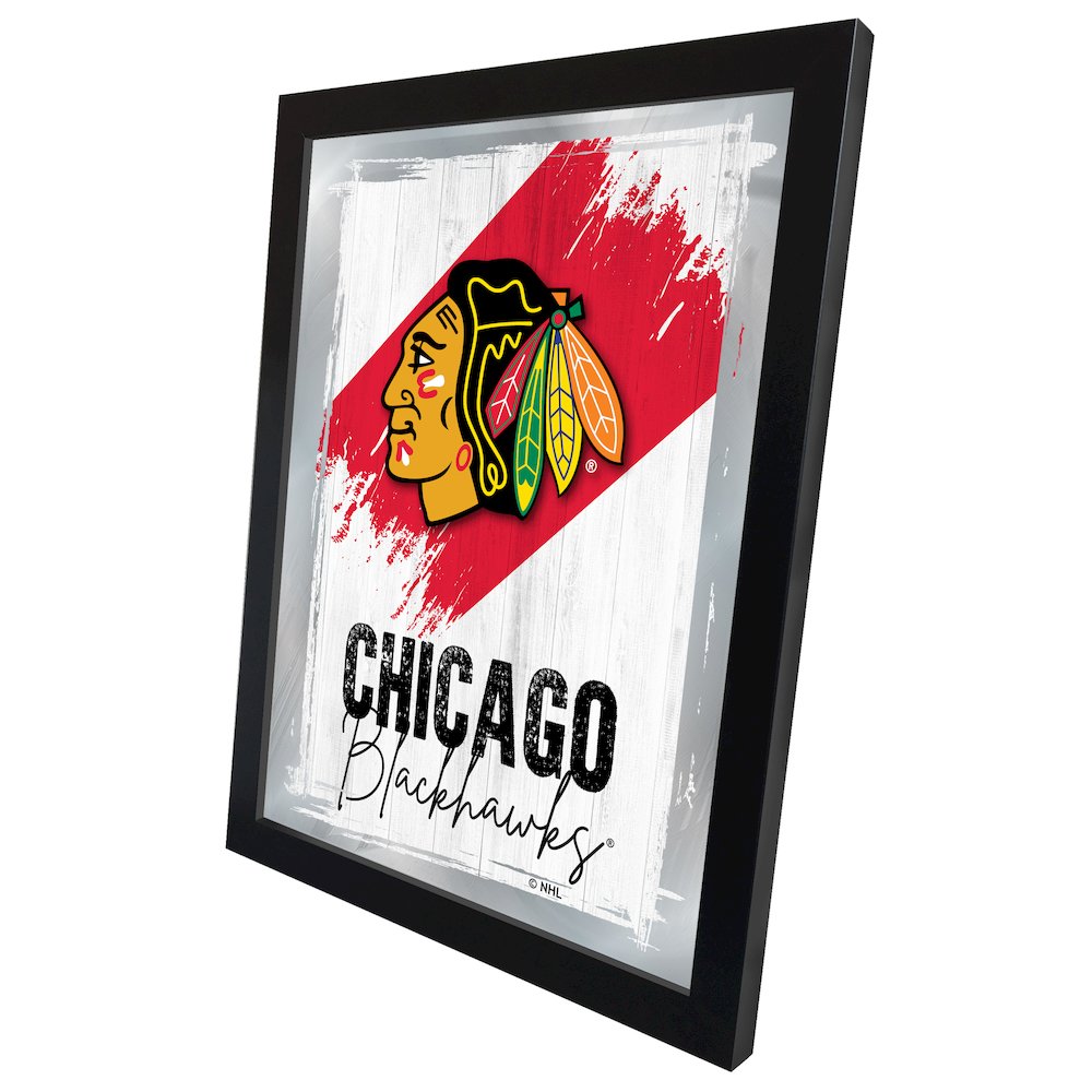 Chicago Blackhawks 17"x22" Logo Wall Mirror. Picture 2