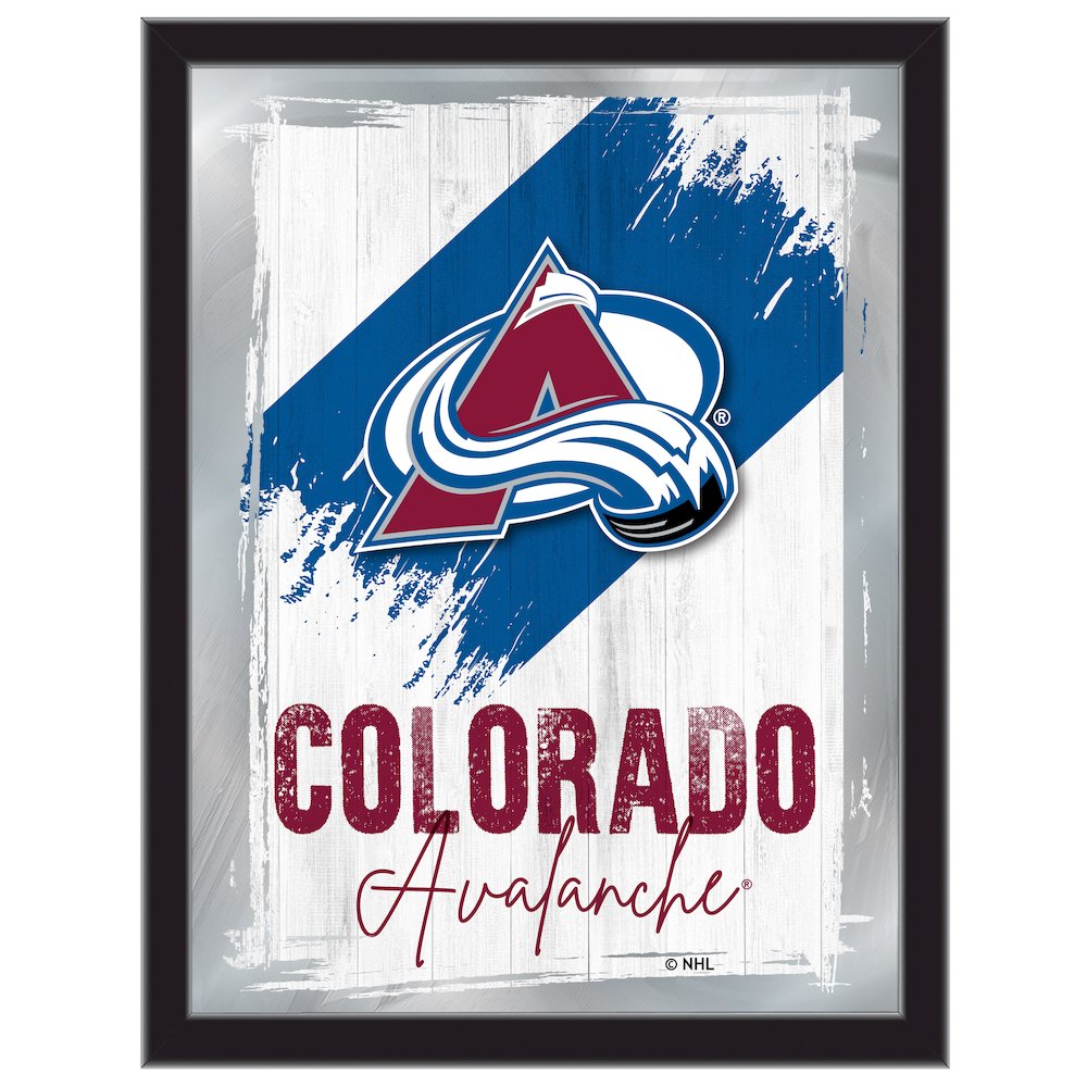 Colorado Avalanche 17"x22" Logo Wall Mirror. Picture 1