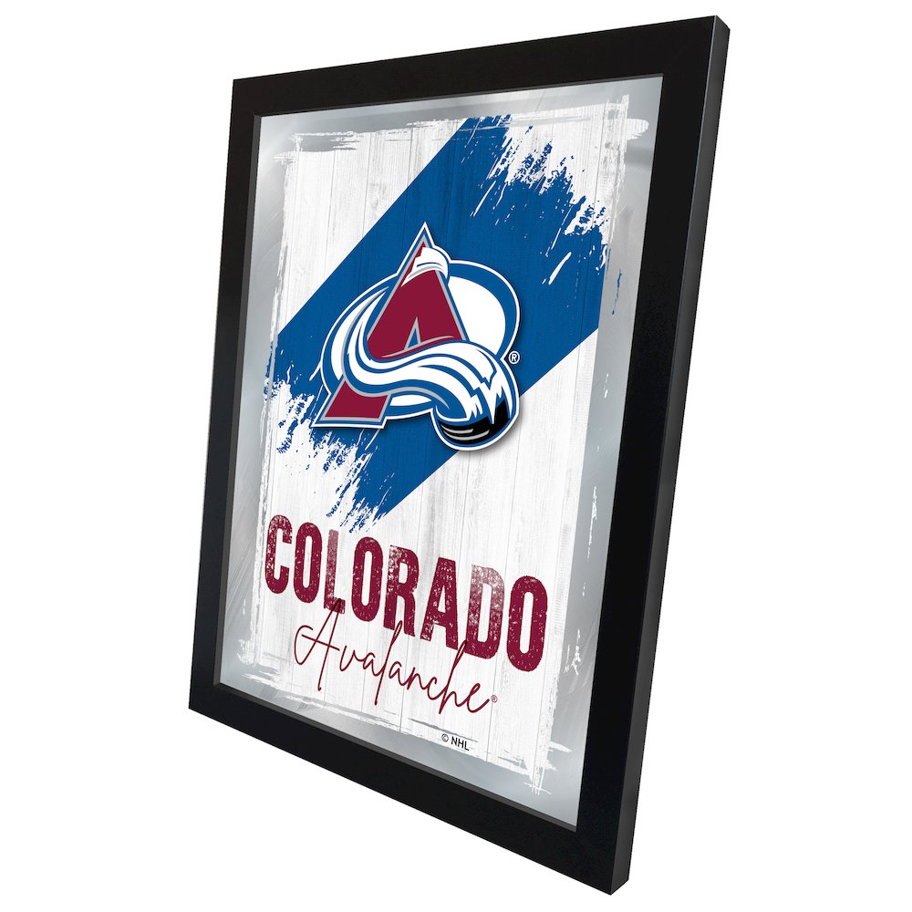 Colorado Avalanche 17"x22" Logo Wall Mirror. Picture 2