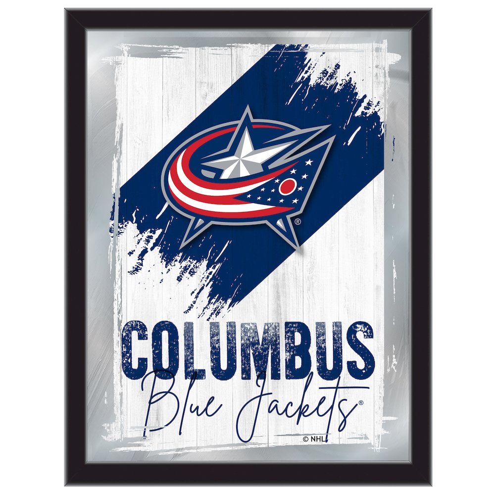 Columbus Blue Jackets 17"x22" Logo Wall Mirror. Picture 1