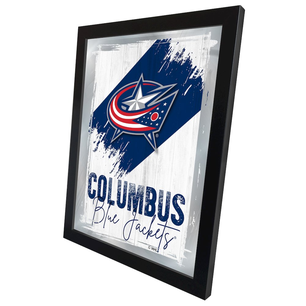 Columbus Blue Jackets 17"x22" Logo Wall Mirror. Picture 2