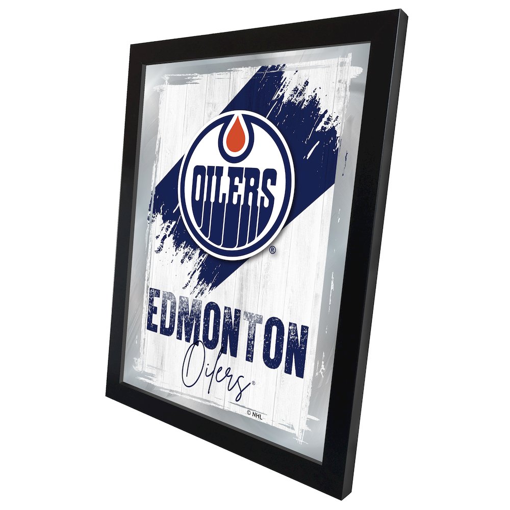 Edmonton Oilers 17"x22" Logo Wall Mirror. Picture 2
