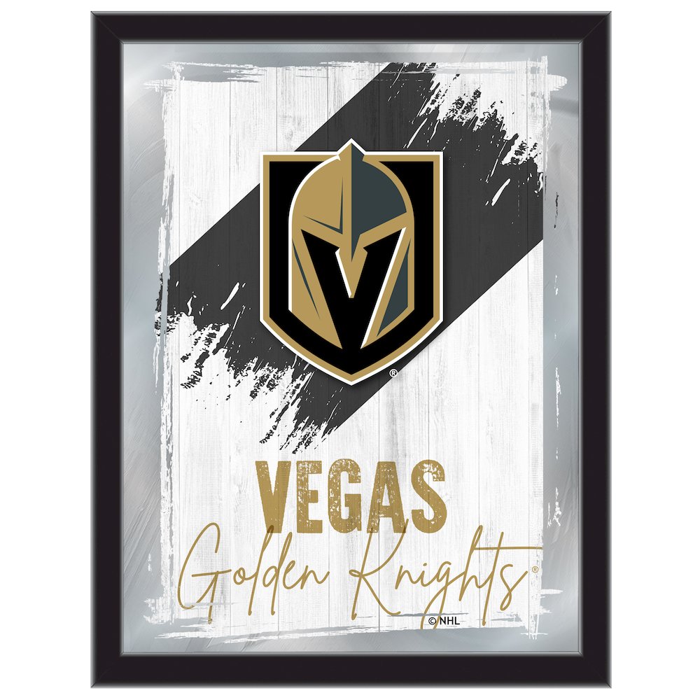 Vegas Golden Knights 17"x22" Logo Wall Mirror. Picture 1
