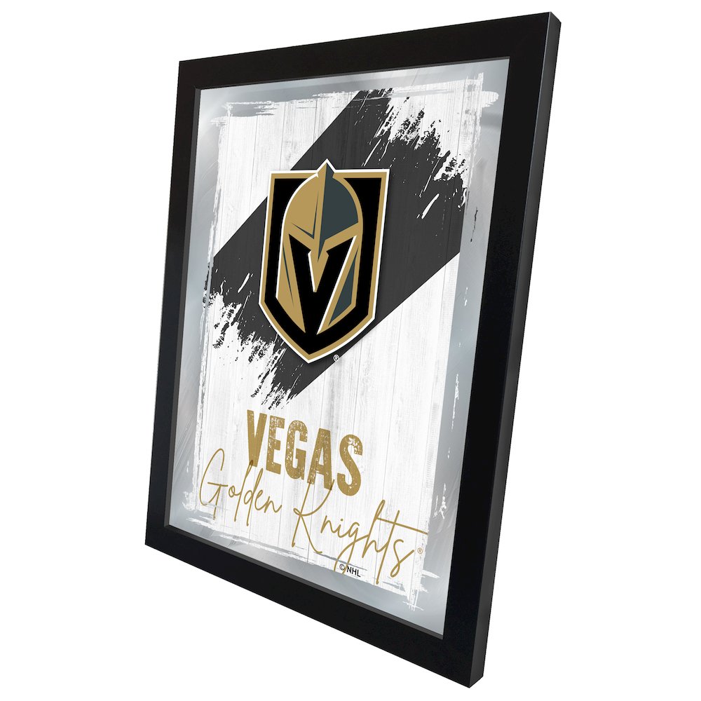 Vegas Golden Knights 17"x22" Logo Wall Mirror. Picture 2