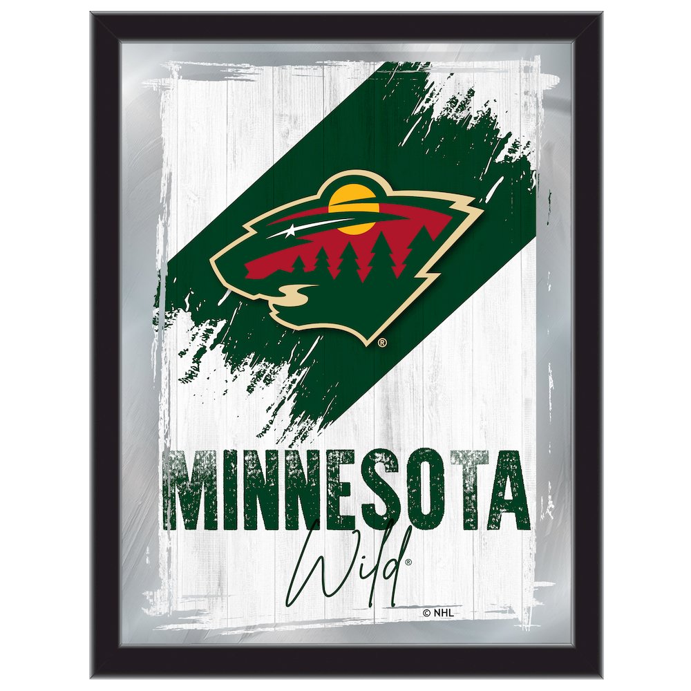 Minnesota Wild 17"x22" Logo Wall Mirror. Picture 1