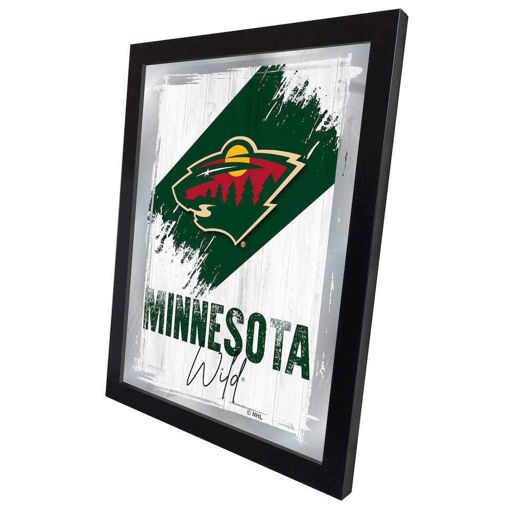 Minnesota Wild 17"x22" Logo Wall Mirror. Picture 2