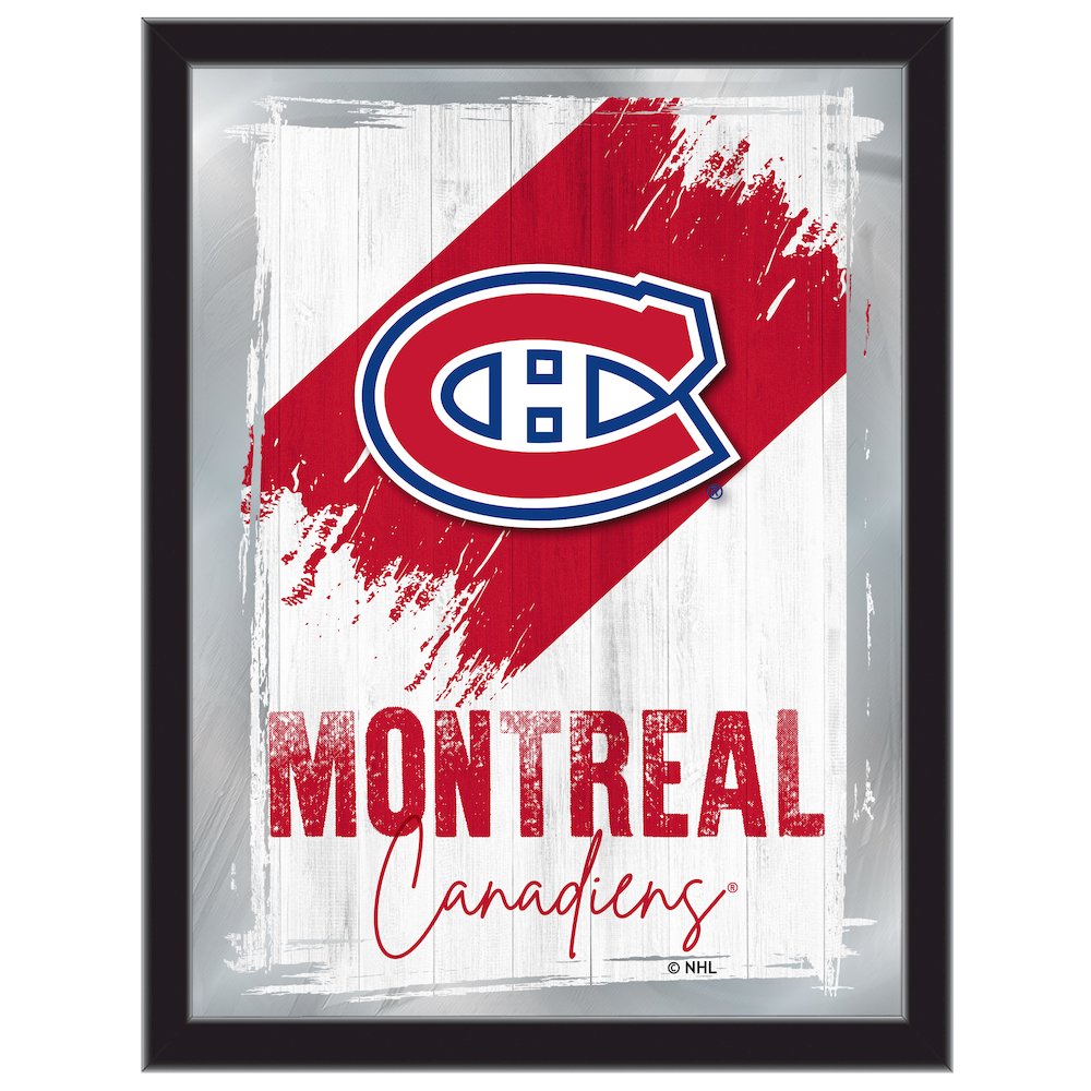 Montreal Canadiens 17"x22" Logo Wall Mirror. Picture 1
