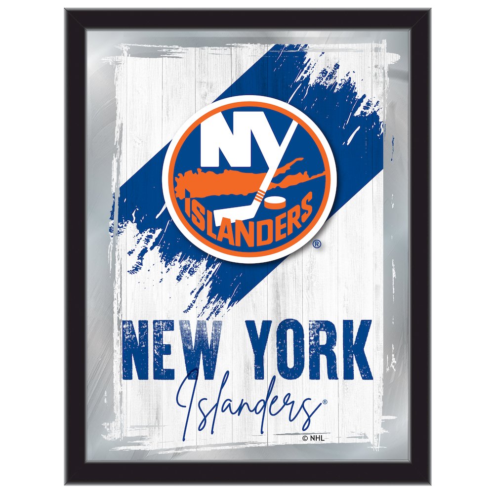 New York Islanders 17"x22" Logo Wall Mirror. Picture 1