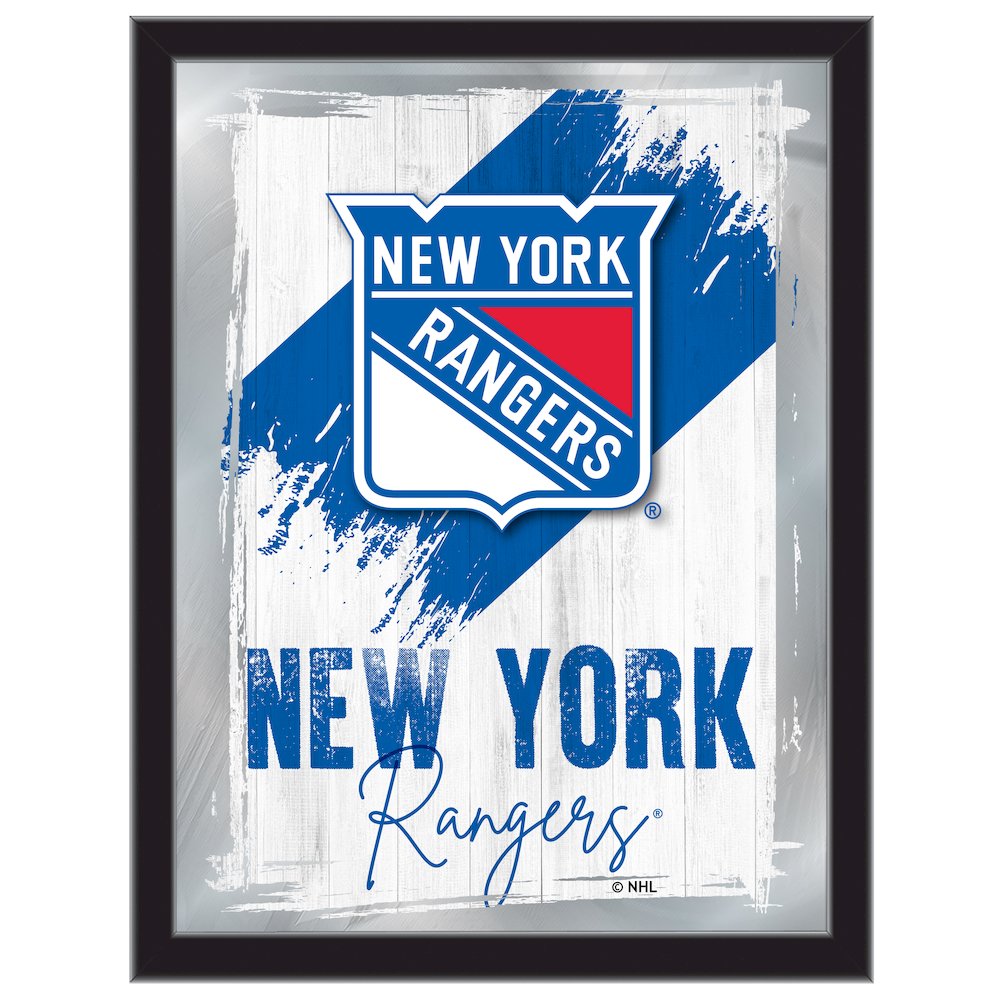 New York Rangers 17"x22" Logo Wall Mirror. Picture 1