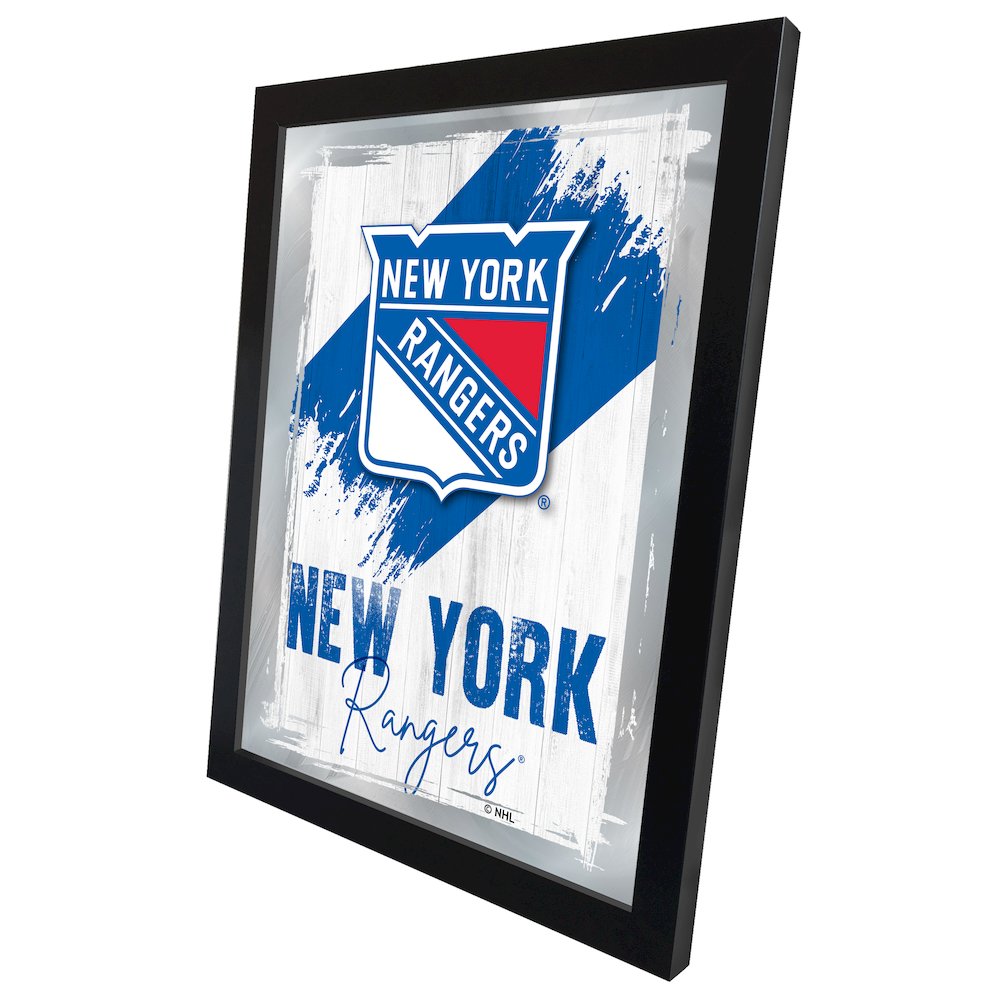 New York Rangers 17"x22" Logo Wall Mirror. Picture 2