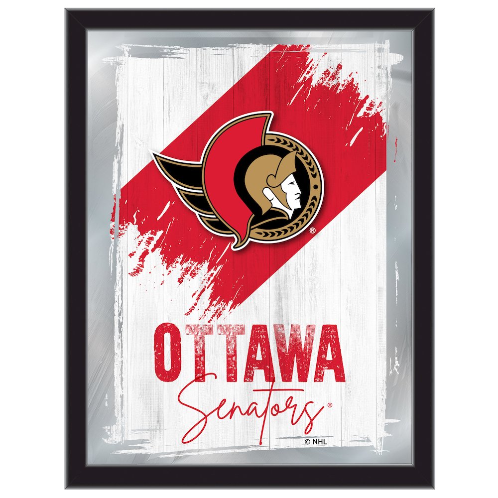 Ottawa Senators 17"x22" Logo Wall Mirror. Picture 1