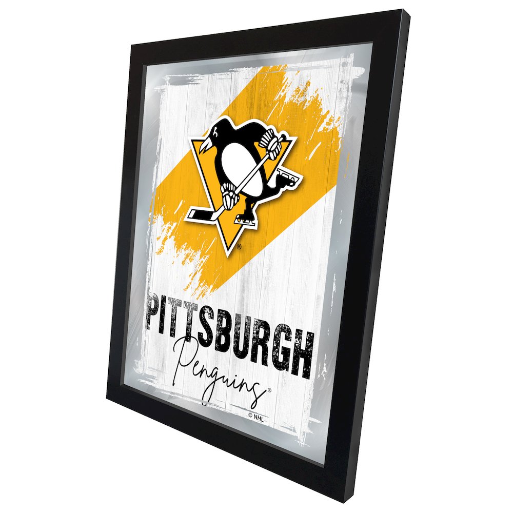 Pittsburgh Penguins 17"x22" Logo Wall Mirror. Picture 2