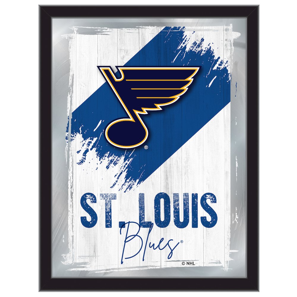 St Louis Blues 17"x22" Logo Wall Mirror. Picture 1