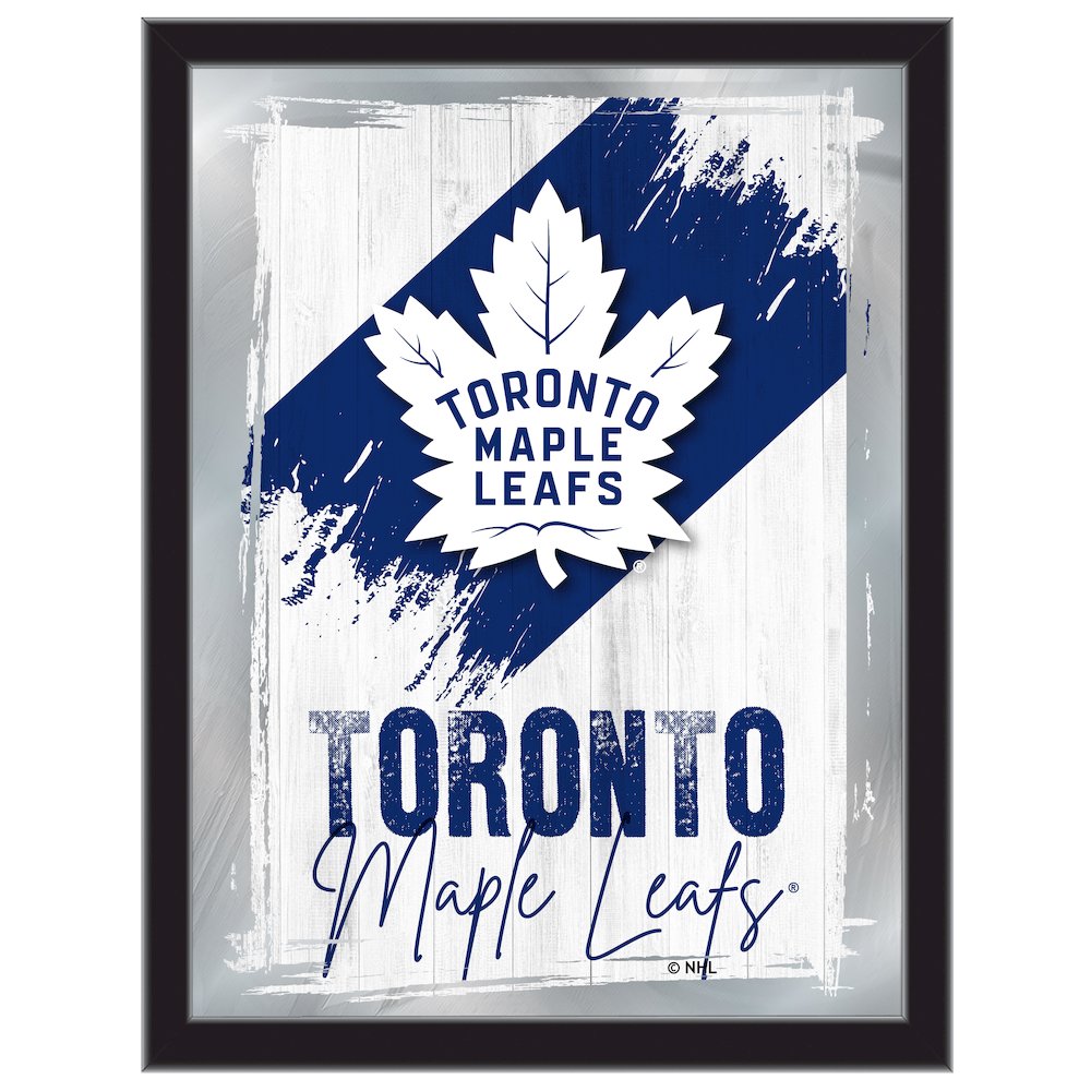 Toronto Maple Leafs 17"x22" Logo Wall Mirror. Picture 1
