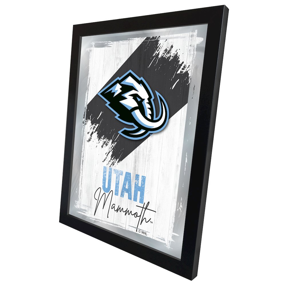 Utah Mammoth 17"x22" Logo Wall Mirror. Picture 2