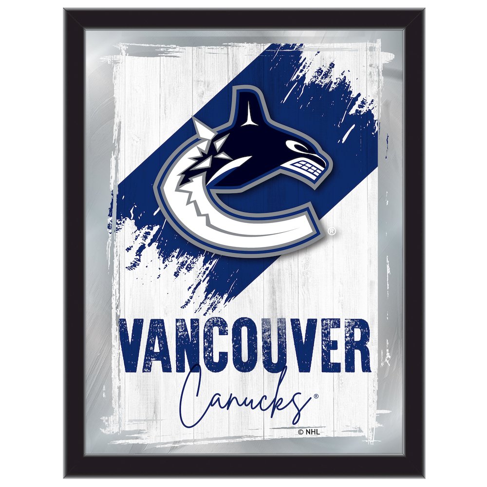 Vancouver Canucks 17"x22" Logo Wall Mirror. Picture 1