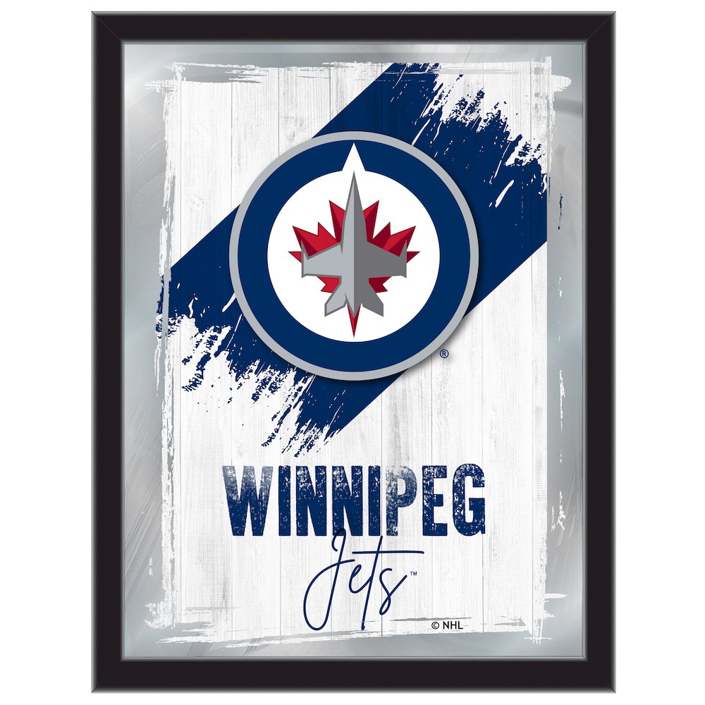 Winnipeg Jets 17"x22" Logo Wall Mirror. Picture 1