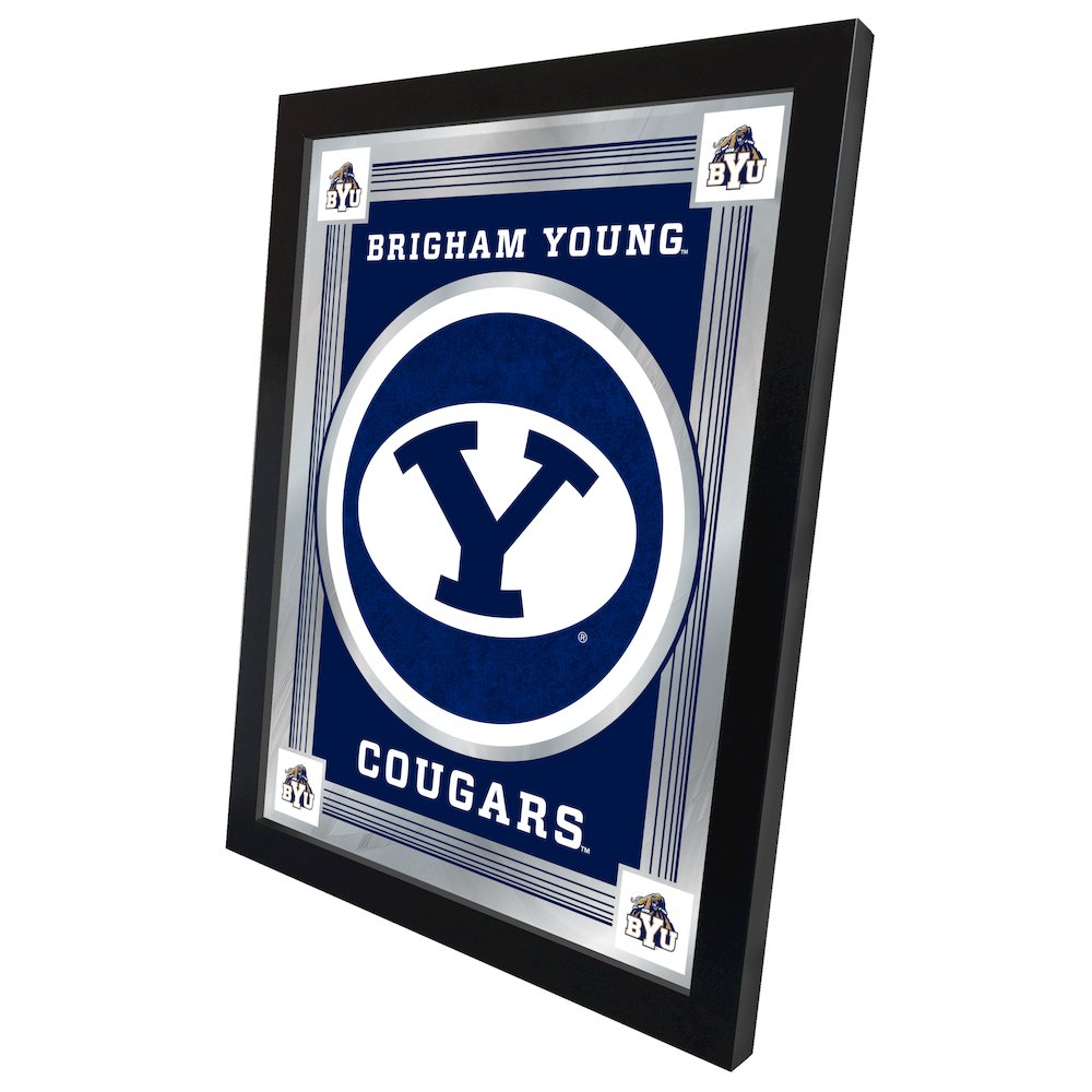 Brigham Young 17" x 22" Logo Mirror. Picture 2