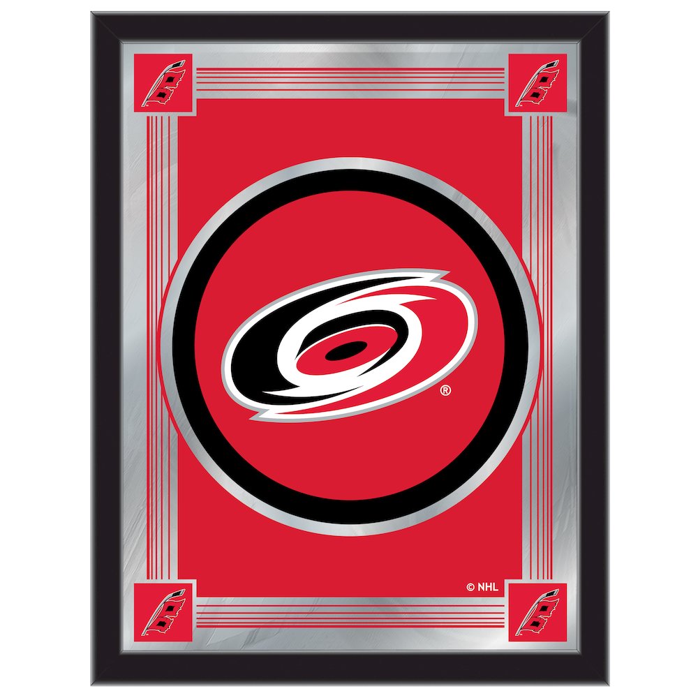 Carolina Hurricanes 17" x 22" Logo Mirror. Picture 1