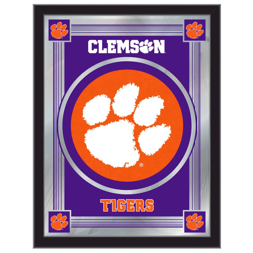 Clemson 17" x 22" Logo Mirror. Picture 1