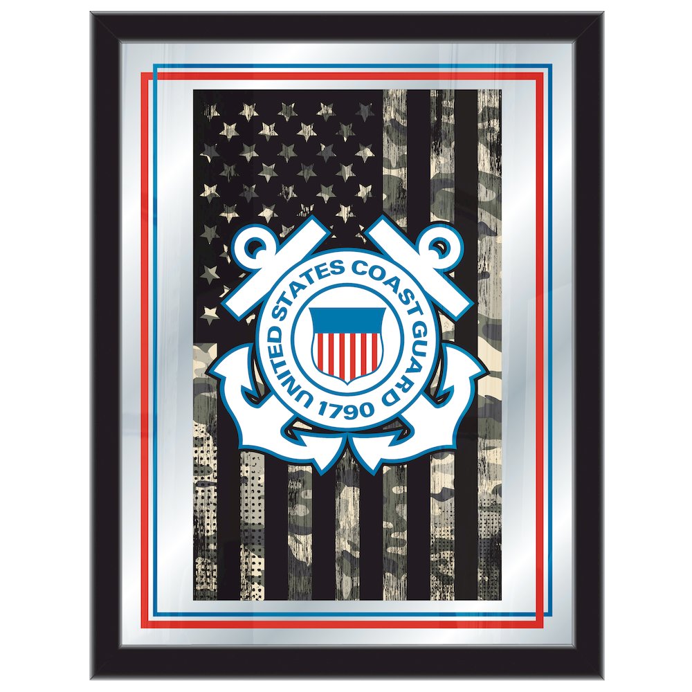U.S. Coast Guard 17" x 22" Logo Mirror. Picture 1