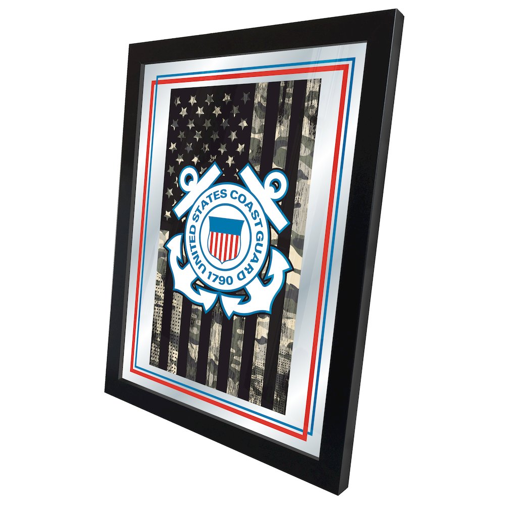 U.S. Coast Guard 17" x 22" Logo Mirror. Picture 2