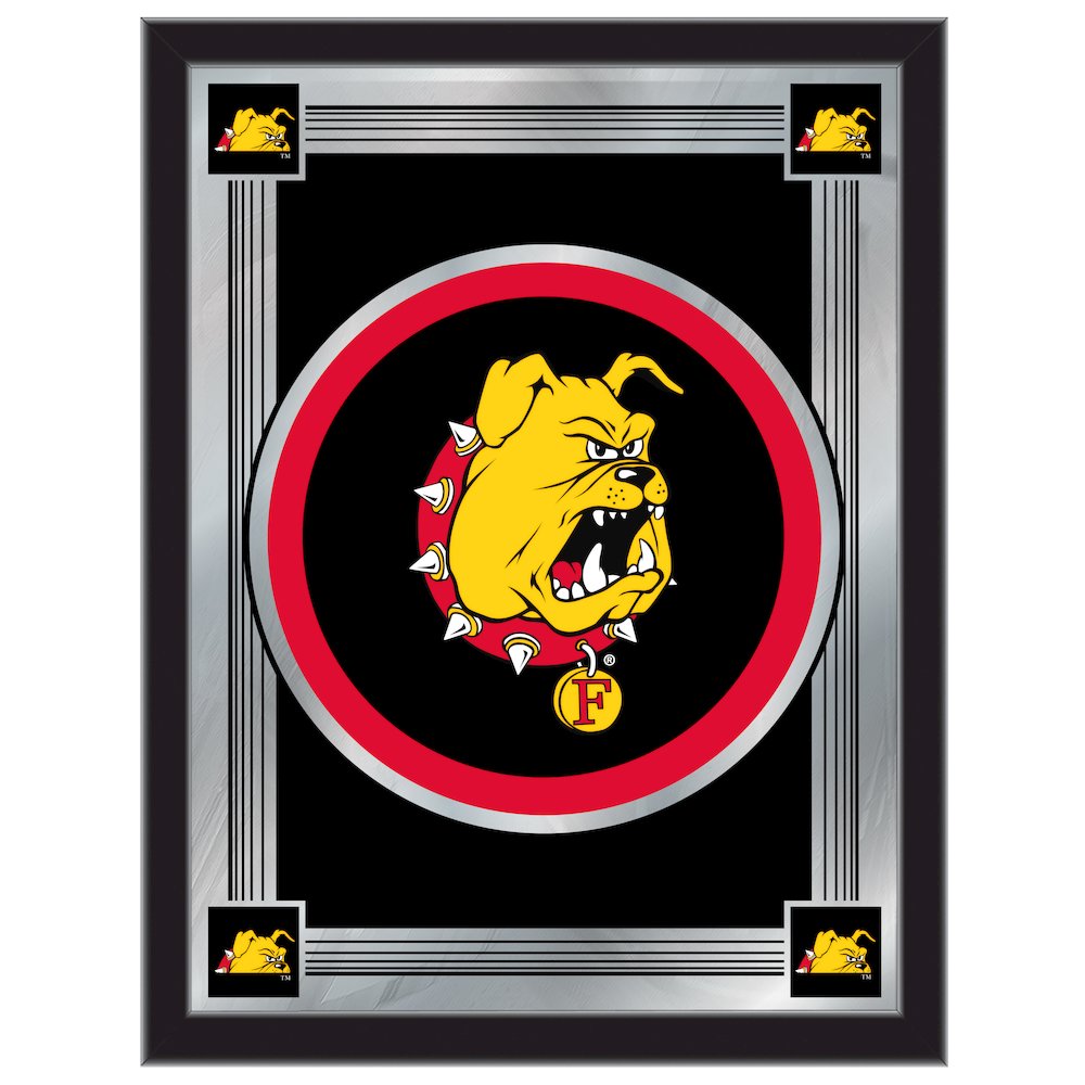 Ferris State 17" x 22" Logo Mirror. Picture 1