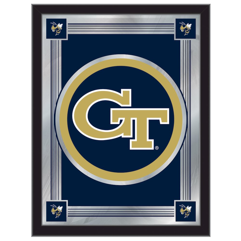 Georgia Tech 17" x 22" Logo Mirror. Picture 1