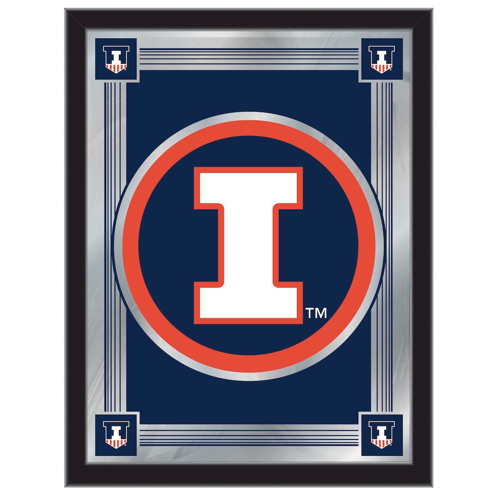 Illinois 17" x 22" Logo Mirror. Picture 1
