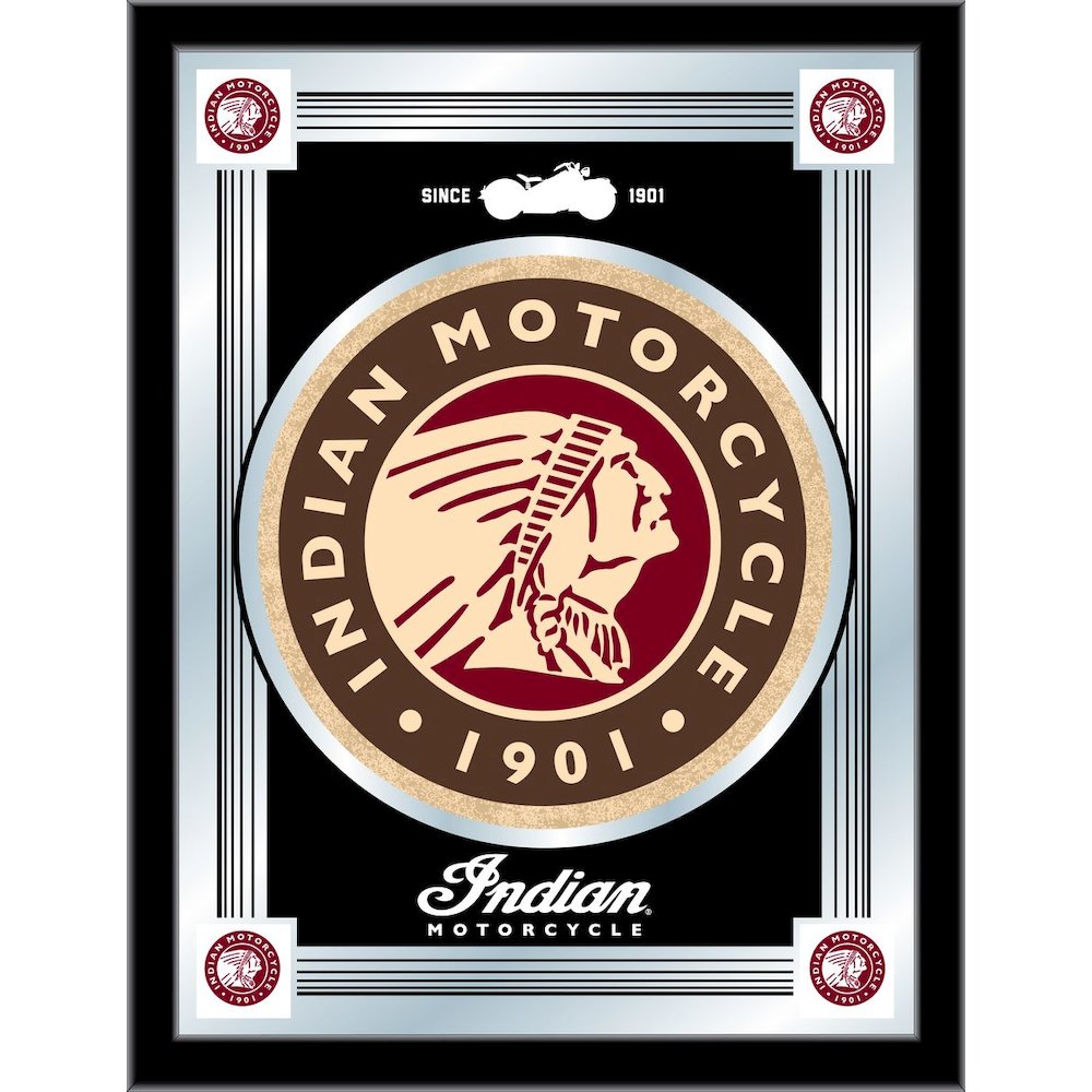 Indian Motorcycle 17" x 22" Logo Mirror. Picture 1