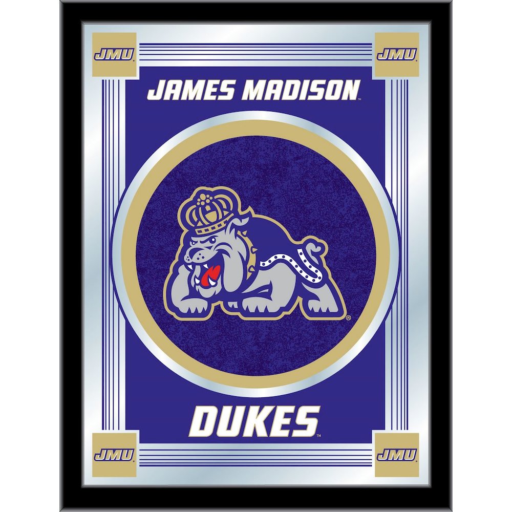 James Madison 17" x 22" Logo Mirror. Picture 1