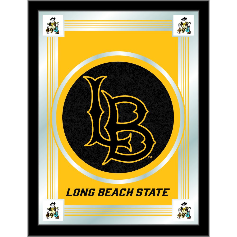 Long Beach State University 17" x 22" Logo Mirror. Picture 1