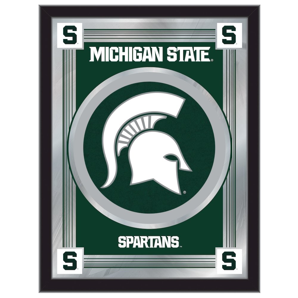 Michigan State 17" x 22" Logo Mirror. Picture 1