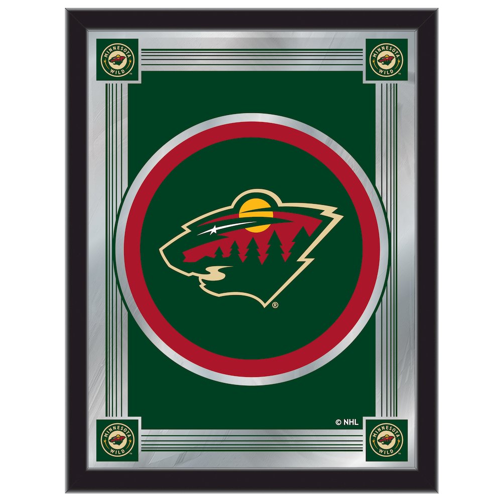 Minnesota Wild 17" x 22" Logo Mirror. Picture 1