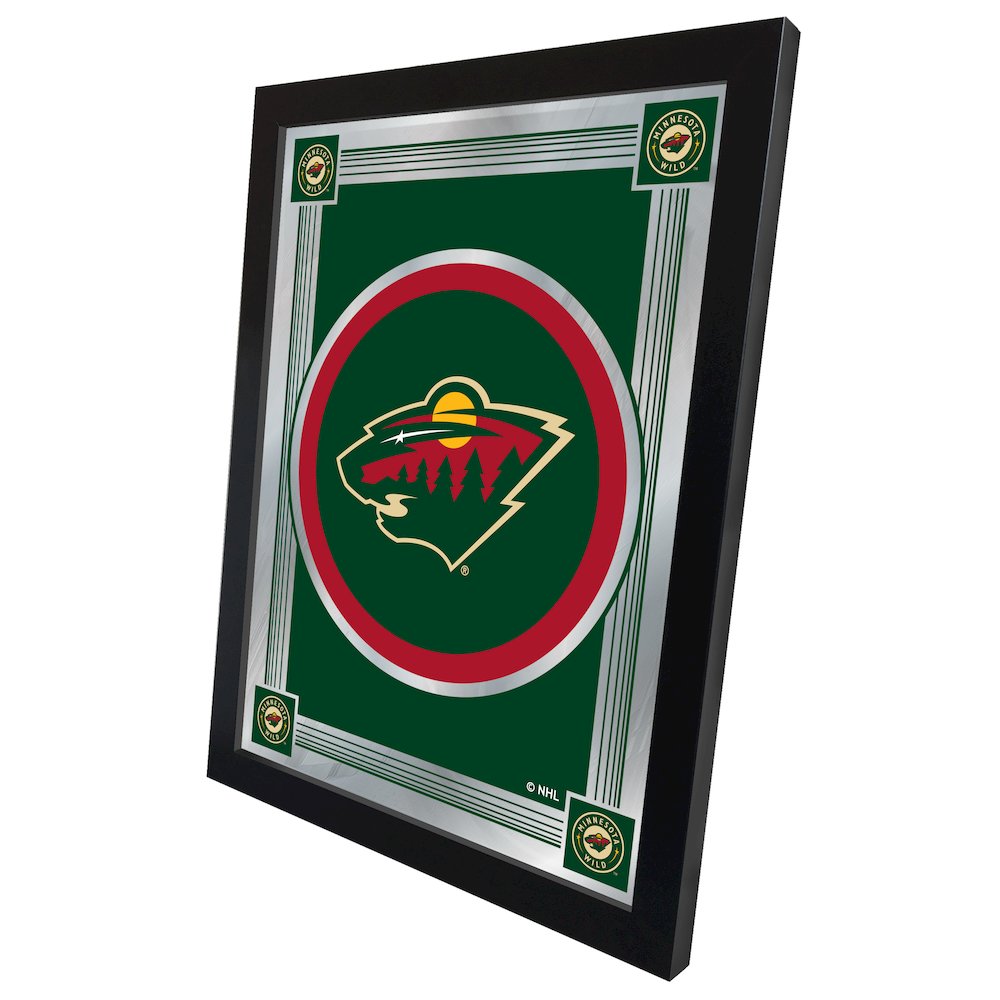Minnesota Wild 17" x 22" Logo Mirror. Picture 2